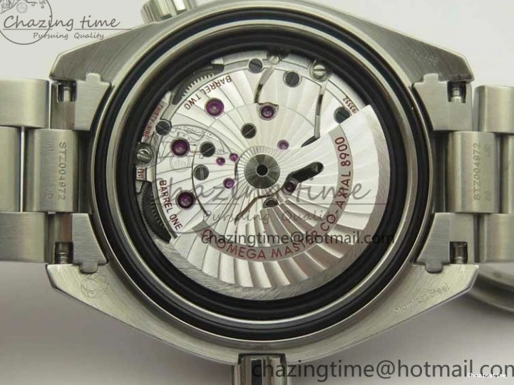0501 Planet Ocean 43.5mm SS VSF 1:1 Best Edition Black Orange Bezel Black Dial on SS Bracelet A8900 Super Clone Breathable 8003